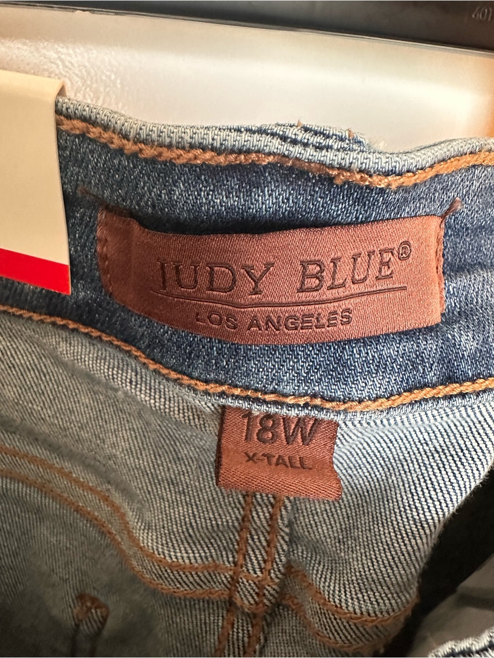 Judy Blue Light Blue Flare Jeans - Mid Wash Wide Leg - Picture 6 of 7